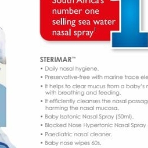 Nasal spray at Baby City