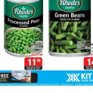 Peas at Kit Kat Cash&Carry