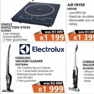 Vacuum cleaner at Tafelberg Furnishers