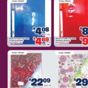 Folder at Africa Cash and Carry