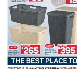Laundry basket at Pick n Pay Hyper