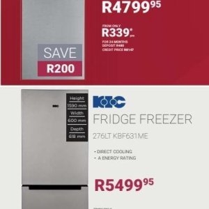 Refrigerator at Bradlows/Morkels
