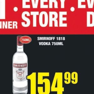 Vodka smirnoff  at Boxer Superstores