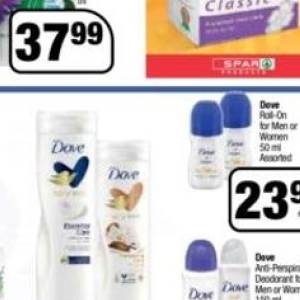Deodorant dove  at Spar