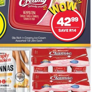 Ice cream at Pick n Pay Hyper