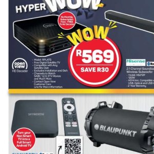 TV set at Pick n Pay Hyper