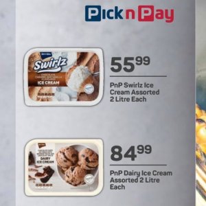 Ice cream at Pick n Pay Hyper
