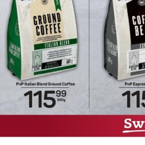 Coffee at Pick n Pay Hyper