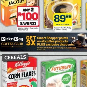 Coffee at Pick n Pay Hyper