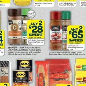 Spices at Pick n Pay Hyper