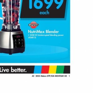 Genesis Nutrimax 2200W Blender
