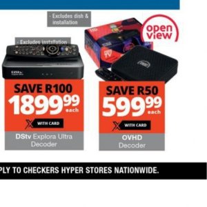 Digital TV decoder at Checkers Hyper