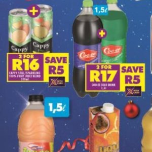Juice cappy  at Shoprite
