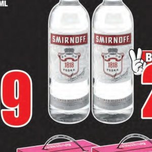 Vodka smirnoff  at Boxer Superstores