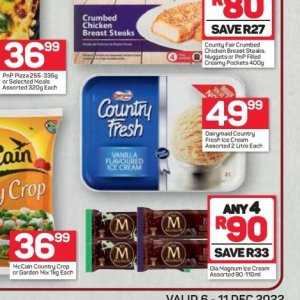 Ice cream at Pick n Pay Hyper