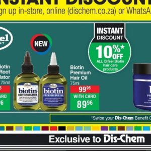Hair oil at Dis-Chem Pharmacies