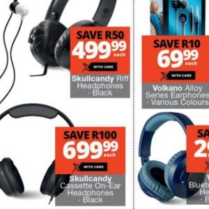 Earphones discount at checkers