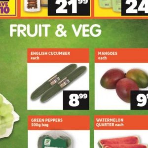 Cucumbers at Shoprite