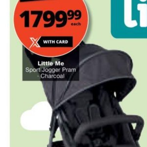 Little me jogger pram checkers on sale