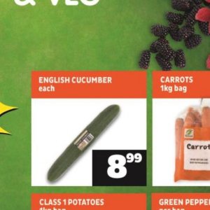 Cucumbers at Shoprite