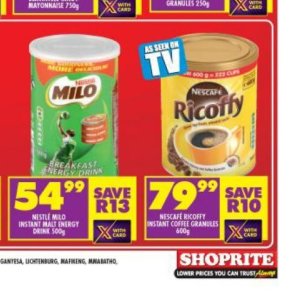 Coffee nescafe  at Shoprite