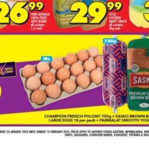 Eggs at Shoprite