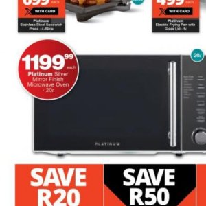 Microwave oven at Checkers