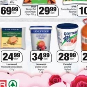 Yoghurt at Spar