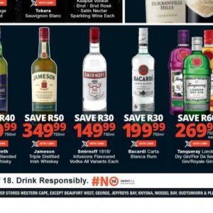 Vodka smirnoff deals at Checkers valid to 26.02 | Check at ...