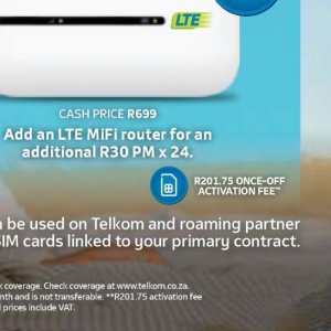 Router at Telkom Mobile