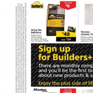 Cement at Builders Warehouse