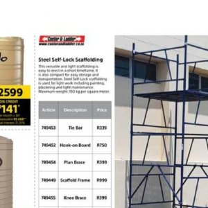 Scaffolding at Builders Warehouse