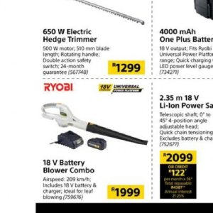 Ryobi leaf blower store builders warehouse