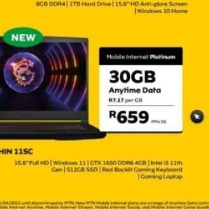 Laptop at MTN