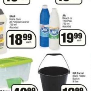 Bucket at Spar