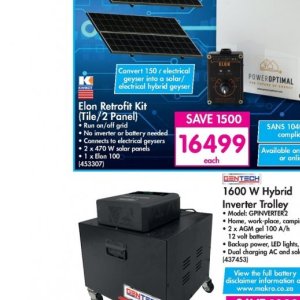 Solar collector at Makro
