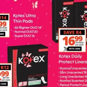 Sanitary pads libresse  at Checkers