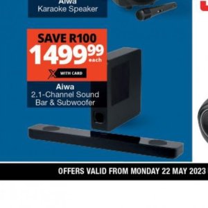 Sound bar at Checkers Hyper