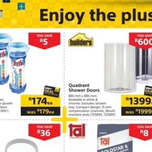Shower at Builders Warehouse