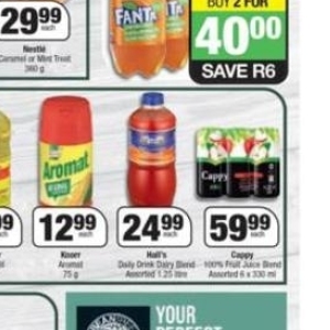 Juice cappy  at Spar
