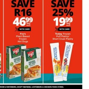 Puff pastry at Checkers
