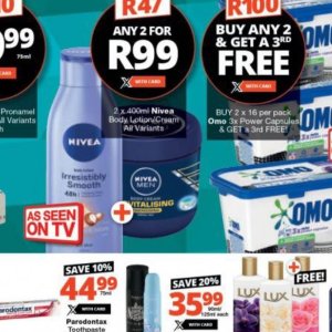Body lotion nivea  at Checkers