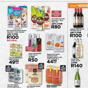 Almond milk at Fruit & Veg City