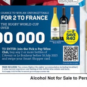 Wine at Pick n Pay Hyper