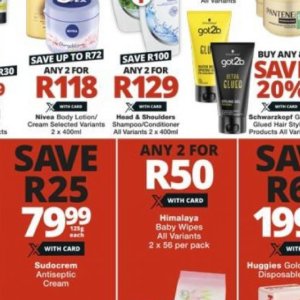 Shampoo at Checkers