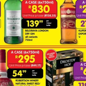 Gin at Shoprite