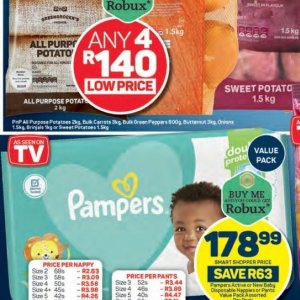 Potatoes at Pick n Pay Hyper
