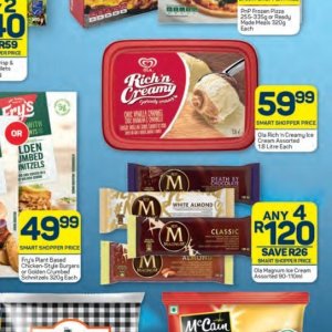 Ice cream at Pick n Pay Hyper