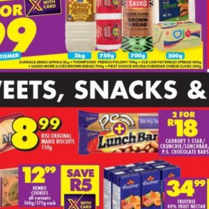 Snacks at Shoprite
