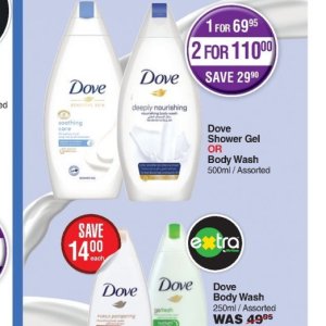 Shower gel dove  at Dis-Chem Pharmacies